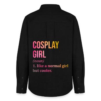 Cosplay - Women's Oxford Shirt - black - Back - AI Model Female 172 light (172cm)