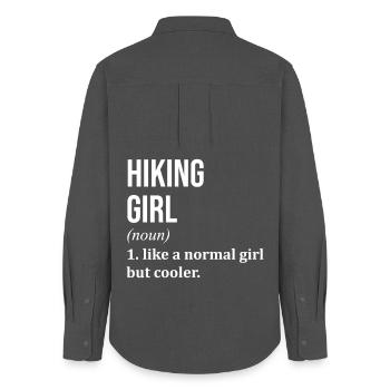 Hiking - Women's Oxford Shirt - anthracite - Back - AI Model Female 172 light (172cm)