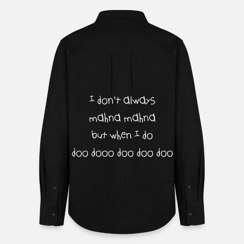 Mahna Mahna - doo dooo doo doo doo Meme - Women's Oxford Shirt - black