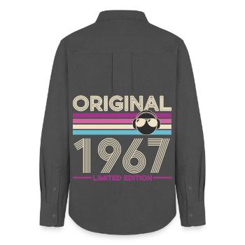 Original 1967 Limited Edition - Women's Oxford Shirt - anthracite - Back - AI Model Female 172 light (172cm)