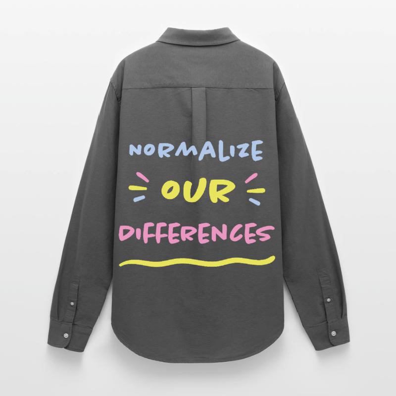 Normalize our Differences - Inclusion ASD ADHD Women's Oxford Shirt