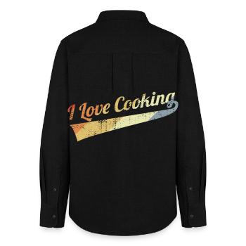 Cook Lover - Women's Oxford Shirt - black - Back - AI Model Female 172 light (172cm)
