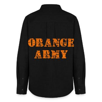 Die orange Legion für echte Fans der Niederlande # - Frauen Oxford Hemd - Schwarz - Hinten - AI Model Female 172 light (172cm)