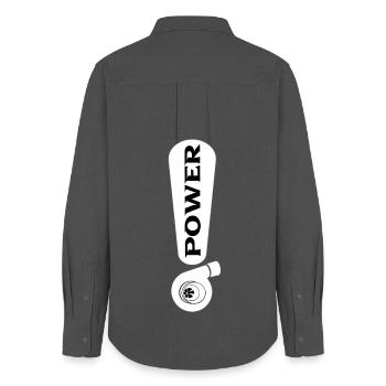 Turbo - Women's Oxford Shirt - anthracite - Back - AI Model Female 172 light (172cm)