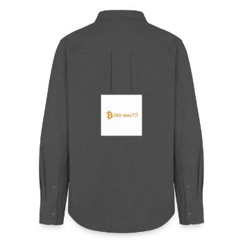 Bitte was?!? Bitcoin Orange - Frauen Oxford Hemd - Anthrazit - Hinten - AI Model Female 172 light (172cm)