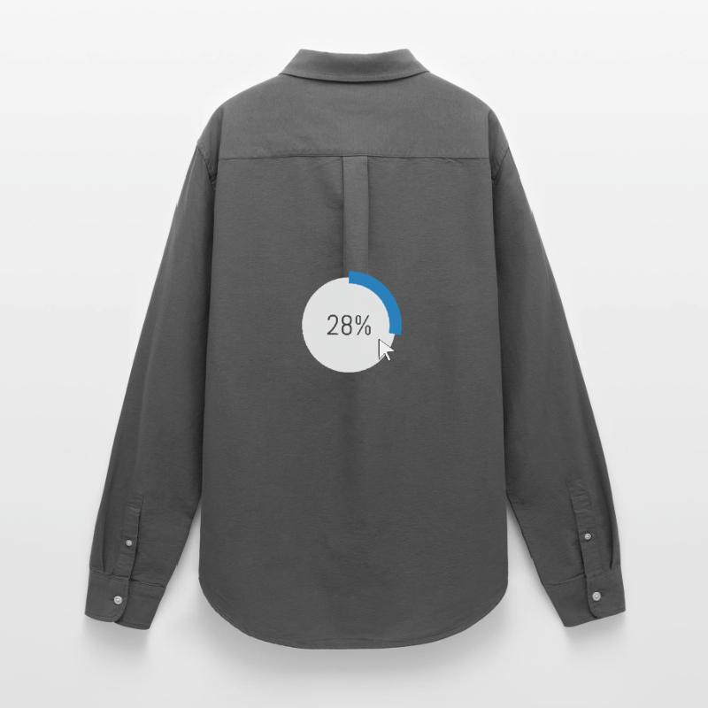 Blue Progress Ring IT Software PC Computer Women's Oxford Shirt