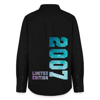 2007 Limited Edition 19 Years Anniversary - Women's Oxford Shirt - black - Back - AI Model Female 172 light (172cm)