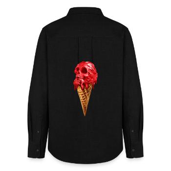 The Crunchy Vanilla Pain - Women's Oxford Shirt - black - Back - AI Model Female 172 light (172cm)