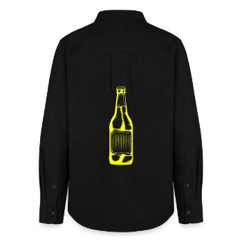 Beer bottle Beer - Women's Oxford Shirt - black - Back - AI Model Female 172 light (172cm)