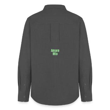 Amore Mio - Women's Oxford Shirt - anthracite - Back - AI Model Female 172 light (172cm)