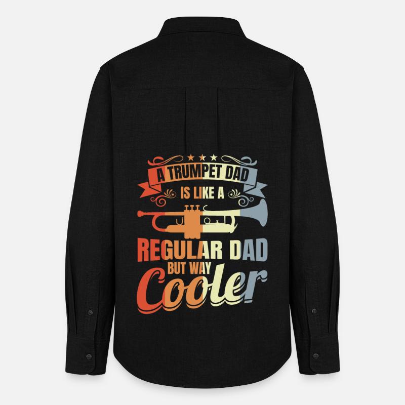 Trombettista padre - Camicia Oxford da donna - nero
