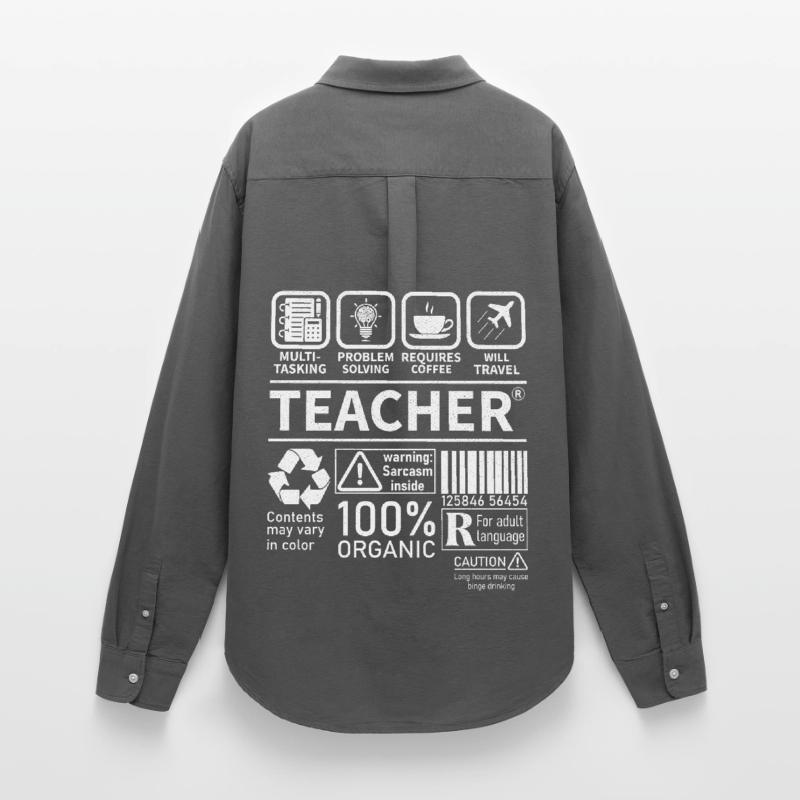 Teacher multi tasking problem solving requires Women's Oxford Shirt