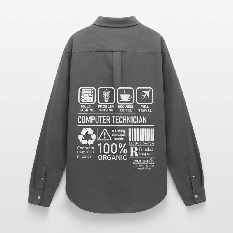 Computer Technician multi tasking problem solving Frauen Oxford Hemd