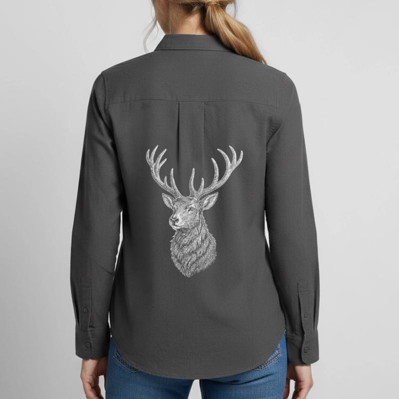 Deer Women's Oxford Shirt