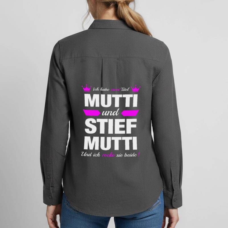 Stiefmutter Muttertag Bonus Mama Mutter Geschenk Frauen Oxford Hemd