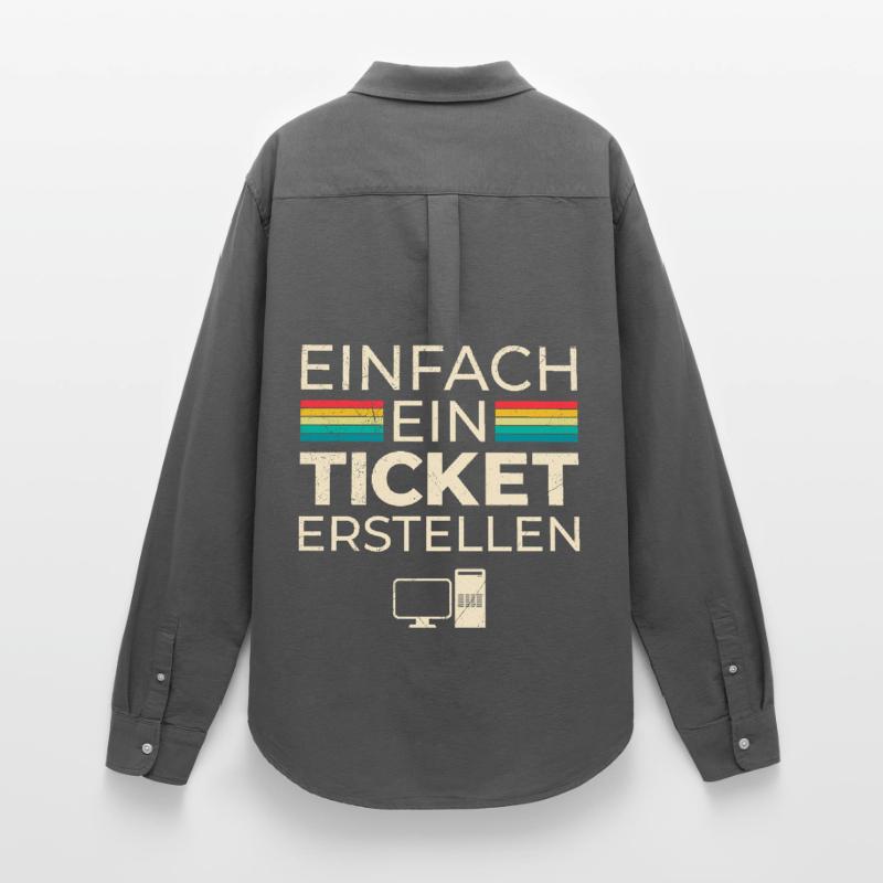 Science Coder EINFACH EIN TICKET ERSTELLEN LUSTIG Frauen Oxford Hemd