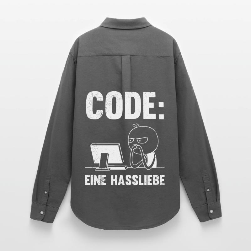 Coder CODE EINE HASSLIEBE LUSTIG Frauen Oxford Hemd