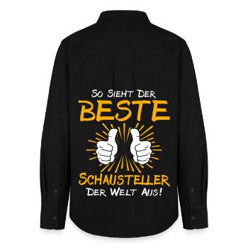 Schausteller Geschenkidee - Frauen Oxford Hemd - Schwarz - Hinten - AI Model Female 172 light (172cm)