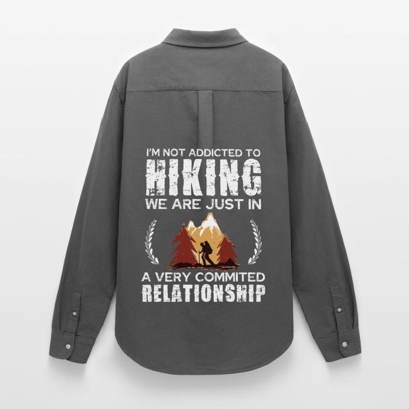 Hiking Commitment Tee Design Women's Oxford Shirt