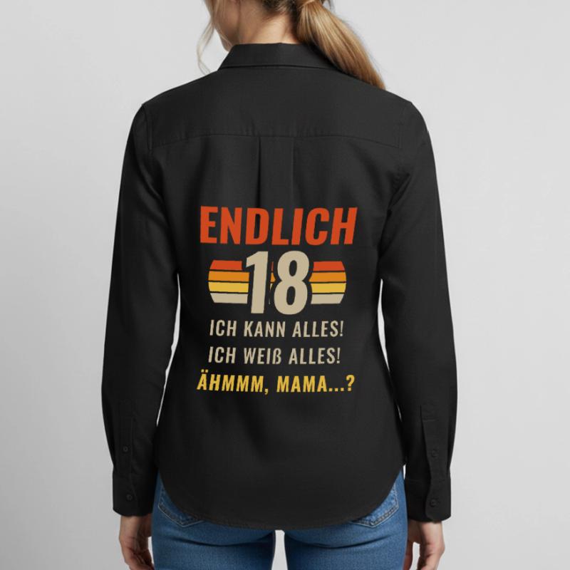 Finally 18 I can do everything I know everything Women's Oxford Shirt