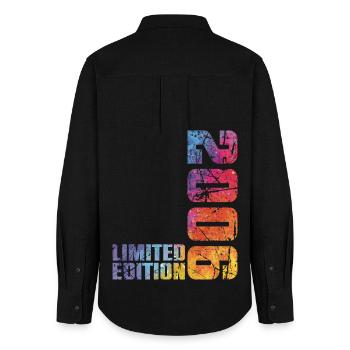 20th Birthday Boy Girl 20 Year Old 2006 Gift - Women's Oxford Shirt - black - Back - AI Model Female 172 light (172cm)