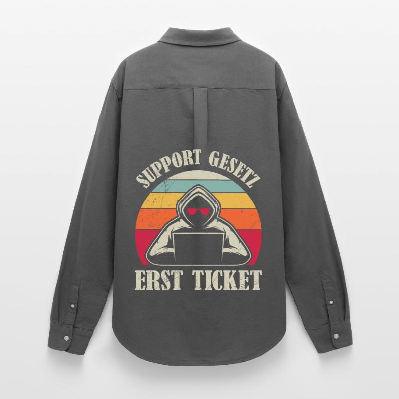 Computer Science Coder SUPPORT LAW FIRST TICKET Women's Oxford Shirt