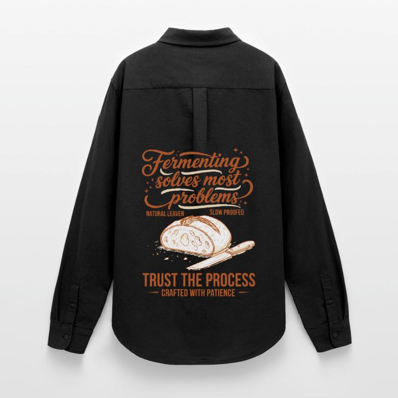 sourdough Fermenting Solves Problems Women's Oxford Shirt