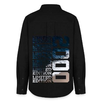 ÉDITION LIMITÉE 2000 26 ANS 26E ANNIVERSAIRE - Chemise Oxford Femme - noir - Dos - AI Model Female 172 light (172cm)