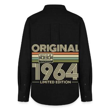 Original 1964 Édition Limitée - Chemise Oxford Femme - noir - Dos - AI Model Female 172 light (172cm)
