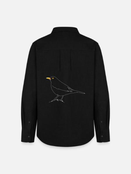 Amsel - Frauen Oxford Hemd - Schwarz