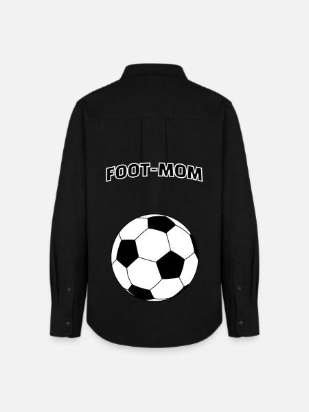 Fuß-Mama - Frauen Oxford Hemd - Schwarz