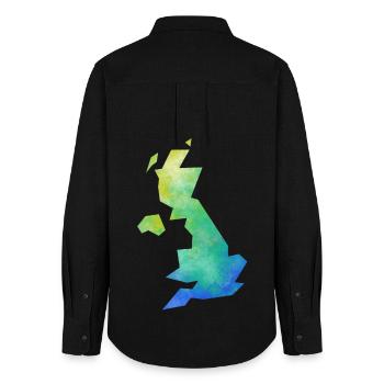 Map UK - Women's Oxford Shirt - black - Back - AI Model Female 172 light (172cm)