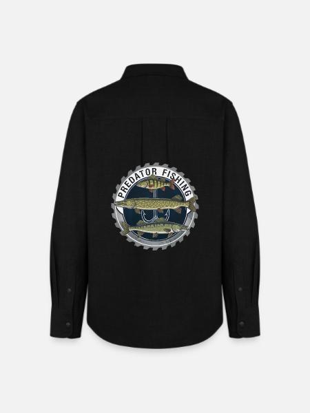 Predator Fishing Raubfisch Angeln - Frauen Oxford Hemd - Schwarz