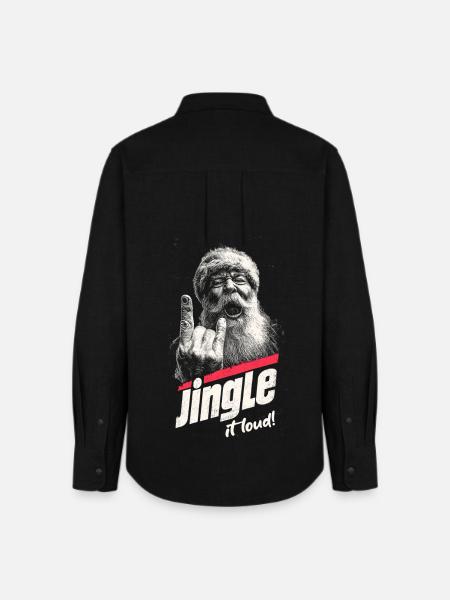 Jingle It Loud - Frauen Oxford Hemd - Schwarz