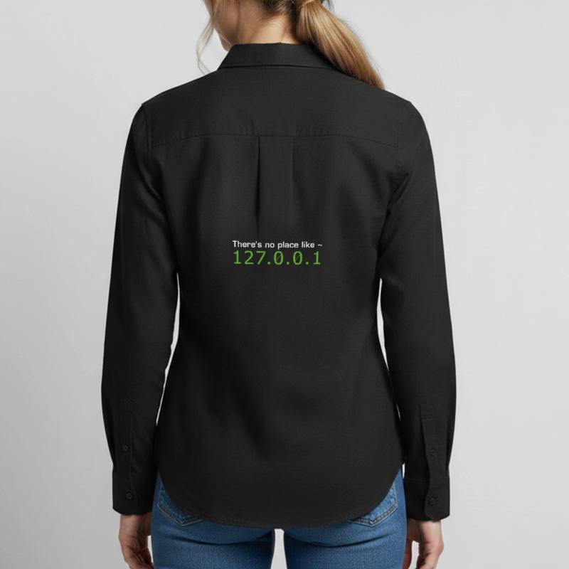 theres no place like home Code programming Admin Women's Oxford Shirt