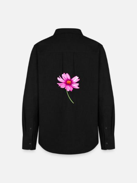 Blume - Frauen Oxford Hemd - Schwarz