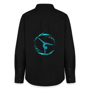 Rhythmic Gymnastics - Women's Oxford Shirt - black - Back - AI Model Female 172 light (172cm)