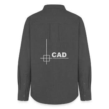 Minimal CAD Designer Engineering Design - Women's Oxford Shirt - anthracite - Back - AI Model Female 172 light (172cm)