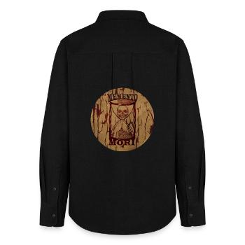 Memento Mori - Women's Oxford Shirt - black - Back - AI Model Female 172 light (172cm)