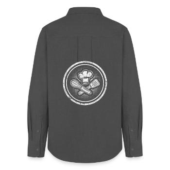 Kochmütze Pfannenwender Whey - Cool Chefs - Women's Oxford Shirt - anthracite - Back - AI Model Female 172 light (172cm)