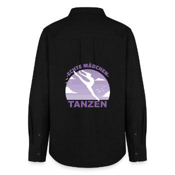 Tanzen Tänzerin Mädchen Hobby Geschenk - Frauen Oxford Hemd - Schwarz - Hinten - AI Model Female 172 light (172cm)