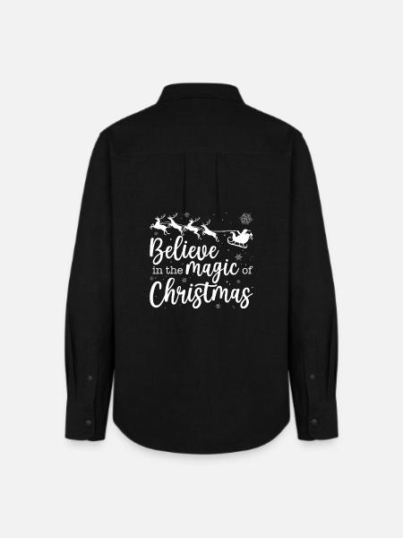 Believe in the magic of Christmas - Women's Oxford Shirt - black