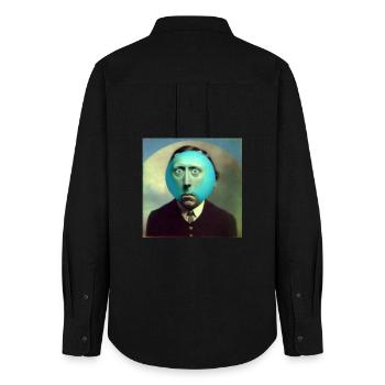Surreal 02 - Women's Oxford Shirt - black - Back - AI Model Female 172 light (172cm)