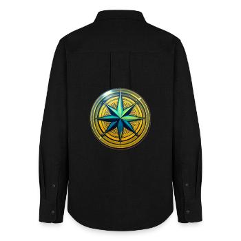 Compass - Women's Oxford Shirt - black - Back - AI Model Female 172 light (172cm)