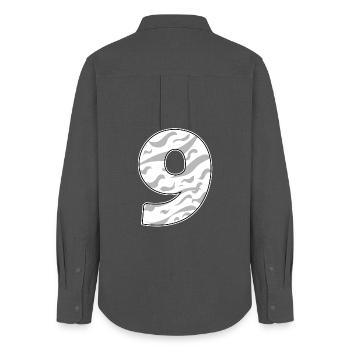 Nine - 9 - Women's Oxford Shirt - anthracite - Back - AI Model Female 172 light (172cm)