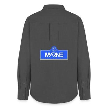Marl - Women's Oxford Shirt - anthracite - Back - AI Model Female 172 light (172cm)