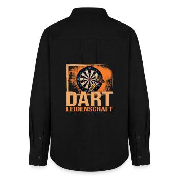 Dart Leidenschaft - Frauen Oxford Hemd - Schwarz - Hinten - AI Model Female 172 light (172cm)
