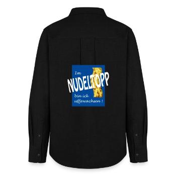 NOODLE TAP - Women's Oxford Shirt - black - Back - AI Model Female 172 light (172cm)