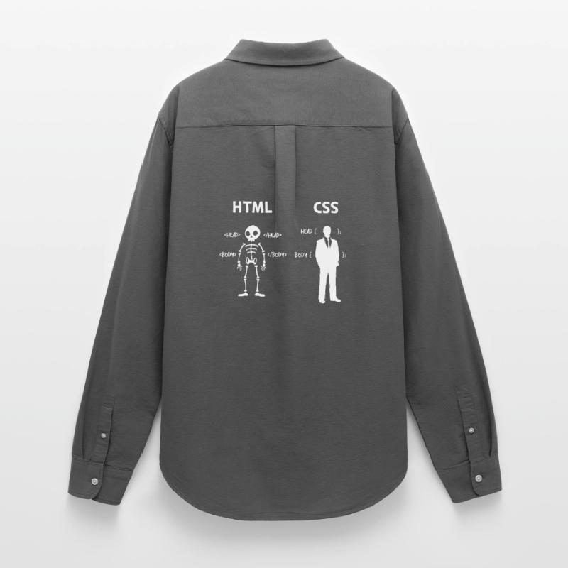 Code Css C++ Php Java Développeur Code Scripting Chemise Oxford Femme