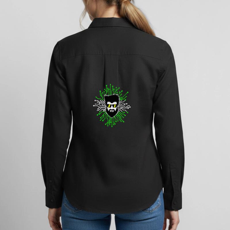 Computerfreak Developer Open Source Code Skripting Frauen Oxford Hemd